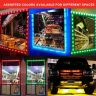 Allextreme EXMIL9R 9 LED Module Light Interior Exterior 12V 5730 Injection Decorative Lamp with Adhesive Backside for Car, Home & Decoration (20 Strips, Red)