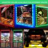 AllExtreme EXMIL9G 9 LED Module Light Interior Exterior 12V 5730 Injection Decorative Lamp with Adhesive Backside for Car, Home & Decoration (20 Strips, Green)