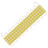 Allextreme EXM3ILY 3 LED Module Light Interior Exterior 12V 5730 Injection Decorative Lamp with Adhesive Backside for Car, Home & Decoration (20 Strips, Yellow)