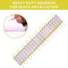 Allextreme EXM3ILY 3 LED Module Light Interior Exterior 12V 5730 Injection Decorative Lamp with Adhesive Backside for Car, Home & Decoration (20 Strips, Yellow)
