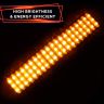 Allextreme EXM3ILY 3 LED Module Light Interior Exterior 12V 5730 Injection Decorative Lamp with Adhesive Backside for Car, Home & Decoration (20 Strips, Yellow)