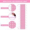 Allextreme EXM3IPK 3 LED Module Light Interior Exterior 12V 5730 Injection Decorative Lamp with Adhesive Backside for Car, Home & Decoration (20 Strips, Pink)