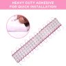 Allextreme EXM3IPK 3 LED Module Light Interior Exterior 12V 5730 Injection Decorative Lamp with Adhesive Backside for Car, Home & Decoration (20 Strips, Pink)