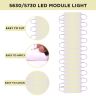 Allextreme EXMIL9W 9 LED Module Light Interior Exterior 12V 5730 Injection Decorative Lamp with Adhesive Backside for Car, Home & Decoration (20 Strips, White)