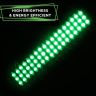 AllExtreme EXM3ILG 3 LED Module Light Interior Exterior 12V 5730 Injection Decorative Lamp with Adhesive Backside for Car, Home & Decoration (20 Strips, Green)
