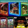 AllExtreme EXM3ILG 3 LED Module Light Interior Exterior 12V 5730 Injection Decorative Lamp with Adhesive Backside for Car, Home & Decoration (20 Strips, Green)