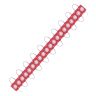 AllExtreme EXM1ILR 1 LED Module Light Interior Exterior 12V 5730 Injection Decorative Lamp with Adhesive Backside for Car, Home & Decoration (20 Strips, Red)