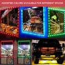 AllExtreme EXM1ILR 1 LED Module Light Interior Exterior 12V 5730 Injection Decorative Lamp with Adhesive Backside for Car, Home & Decoration (20 Strips, Red)