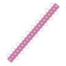 Allextreme EXM1ILP 1 LED Module Light Interior Exterior 12V 5730 Injection Decorative Lamp with Adhesive Backside for Car, Home & Decoration (20 Strips, Pink)