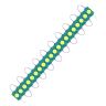 Allextreme EXMI1LG 1 LED Module Light Interior Exterior 12V 5730 Injection Decorative Lamp with Adhesive Backside for Car, Home & Decoration (20 Strips, Green)