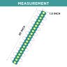 Allextreme EXMI1LG 1 LED Module Light Interior Exterior 12V 5730 Injection Decorative Lamp with Adhesive Backside for Car, Home & Decoration (20 Strips, Green)