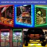 Allextreme EXMI1LB 1 LED Module Light Interior Exterior 12V 5730 Injection Decorative Lamp with Adhesive Backside for Car, Home & Decoration (20 Strips, Blue)