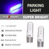 Allextreme Universal T10 LED Parking Light 12 SMD Super Bright Interior Pilot License Plate Dome Indicator Lamp Bulb for Car Bike and Motorcycle (3W, Blue, 2 PCS)