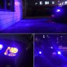 Allextreme Universal T10 LED Parking Light 12 SMD Super Bright Interior Pilot License Plate Dome Indicator Lamp Bulb for Car Bike and Motorcycle (3W, Blue, 2 PCS)
