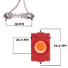 Allextreme EX09D1R LED Universal Car Interior Super Bright Roof Light Reading Dome Bulb Lamp with Festoon Holder (1.6W, Pink,1 Pc)