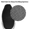 Allextreme EXUSC1A Universal Mesh Bike Seat Cover Anti Skid Net Cushion for All Flat Seat Motorcycles (Black)