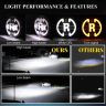 Allextreme EX7WH08 7 Inch Full Ring Round LED Headlight with Hi/Low Beam White & Yellow Angel Eye Lamp Compatible with Bullet, Harley Davidson Jeep Wrangler (75W, Pack of 2)