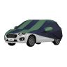 Allextreme Car Body Cover Custom Fit Dustproof UV Heat Resistant Vehicle Outdoor Body Protection Compatible with Maruti Suzuki Swift Dzire (1 Pc, Navy Blue & Green)