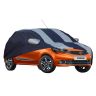Allextreme TR7005 Car Body Cover Compatible with Tata Tigor Custom Fit Dustproof UV Heat Resistant Indoor Outdoor Body Protection (Navy Blue & Silver)
