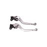 Allextreme AX-LEV61 Clutch Brake Lever Heavy Duty 6 Positions Adjustment for Honda Dio (Silver, 2 Pcs)