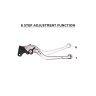 Allextreme AX-LEV61 Clutch Brake Lever Heavy Duty 6 Positions Adjustment for Honda Dio (Silver, 2 Pcs)