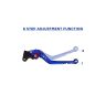 Allextreme AX-LEV58 Clutch Brake Lever Heavy Duty 6 Positions Adjustment for Honda Dio (Blue, 2 Pcs)