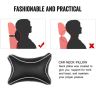 Allextreme EXNP008 PU Leather Car Neck Rest Pillows Headrest Cushions Set for all Cars Travel Seat (2 PCS) (Model 6, Black & White)