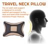 Allextreme EXNP001PU Leather Car Neck Rest Pillows Headrest Cushions Set for all Cars Travel Seat (2 PCS) (Model 1, Random Color)