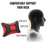 Allextreme EXNP005 PU Leather Car Neck Rest Pillows Headrest Cushions Set for all Cars Travel Seat (2 PCS) (Model 4, Random Color)