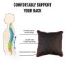 AllExtreme EXNP009 PU Leather Car Neck Rest Pillows Headrest Cushions Set for all Cars Travel Seat (4 PCS)