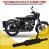AllExtreme TBSL047B Indori Model Exhaust Silencer for BS3 and BS4 Model Bullet 350cc and 500cc (Black)