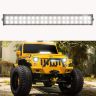 Allextreme EXF40L1 40 LED Fog Light 20 Inch Flood LED Work Double Row White Light Waterproof Driving Lamp Universal for Car Motorcycle Bike (120W, 1 Pc)