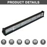 Allextreme EXF48L1 48 LED Fog Light 21 Inch Flood LED Work Double Row White Light Waterproof Driving Lamp Universal for Car Motorcycle Bike (96W, 1 Pc)