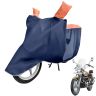 Allextreme XL-7011 Full Bike Body Cover Water Resistant Dustproof Rustproof UV Protection Cover Compatible for Royal Enfield Bullet Avenger Karishma and above Size (Navy Blue & Orange, X-Large)