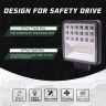 Allextreme EX126W1 42 LED Fog Light Waterproof Square Led Flood Lamp Offroad Driving Work Light for Bikes Cars and Motorcycle (126W, White Light, 1 Pc)