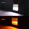 Allextreme EX126Y2 42 LED Fog Light Waterproof Square Led Flood Lamp Offroad Driving Work Light for Bikes Cars and Motorcycle (126W, Yellow & White Light, 2 Pcs)