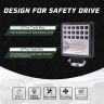 Allextreme EX126Y2 42 LED Fog Light Waterproof Square Led Flood Lamp Offroad Driving Work Light for Bikes Cars and Motorcycle (126W, Yellow & White Light, 2 Pcs)