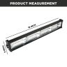 Allextreme EXW72L1 96 LED Fog Light 18 Inch Flood LED Work Double Row White Light Waterproof Driving Lamp Universal for Car Motorcycle Bike (72W, 1 Pc)