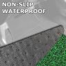 AllExtreme EXMSF05 Front Rear Car Floor Mat 12mm for Universal Cars Anti Slip All Weather Heavy Duty Vehicle Carpet (Set of 5, Green)