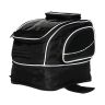 Allextreme EXFTB06 Magnetic Fuel Tank Bag with Night Reflectors & Rain Cover Multi-Pocket Storage Compartments Universal Fit Accessory for All Motorcycles Bike (Black)