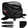 Allextreme EXFTB07 Magnetic Tank Bag for Bike Universal Fit Motorcycle Storage with Rain Cover, Strong Magnets & Multi-Pocket Design Travel Riding Gear for Daily Commute & Touring (15L, Black)