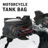 Allextreme EXFTB07 Magnetic Tank Bag for Bike Universal Fit Motorcycle Storage with Rain Cover, Strong Magnets & Multi-Pocket Design Travel Riding Gear for Daily Commute & Touring (15L, Black)