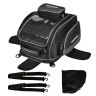 Allextreme EXFTB08 Magnetic Tank Bag for Bike Universal Fit Motorcycle Storage with Rain Cover, Strong Magnets & Multi-Compartment Design Travel Riding Gear for Touring & Long Trips (23L, Black)