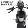 Allextreme EXFTB08 Magnetic Tank Bag for Bike Universal Fit Motorcycle Storage with Rain Cover, Strong Magnets & Multi-Compartment Design Travel Riding Gear for Touring & Long Trips (23L, Black)
