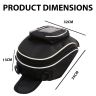Allextreme EXFTB12 Magnetic Fuel Tank Bag with Night Reflectors & Rain Cover Multi-Pocket Storage Compartments Universal Fit Accessory for All Motorcycles Bike (Black)