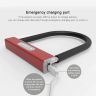 AllExtreme ANS-U1L Bluetooth Anti Theft U Lock with Combination Password & App Unlock for Car, Motorcycle, Bicycle & Home