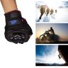 Allextreme EXO2FG09 Probiker Motorcycle Half Finger Riding Gloves for Bike Racing & Sports Hand Glove for Men and Women (XL, Blue)