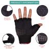 Allextreme EXO2FG10 Probiker Motorcycle Half Finger Riding Gloves for Bike Racing & Sports Hand Glove for Men and Women (XL, Red)
