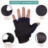 Allextreme EXO2FG12 Probiker Motorcycle Half Finger Riding Gloves for Bike Racing & Sports Hand Glove for Men and Women (XL, Orange)