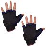 Allextreme EXO2FG12 Probiker Motorcycle Half Finger Riding Gloves for Bike Racing & Sports Hand Glove for Men and Women (XL, Orange)